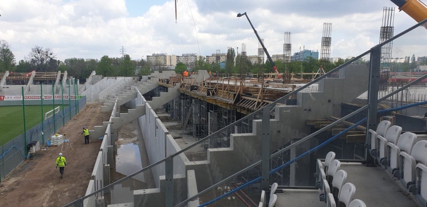 Stadion ŁKS rośnie w oczach. Jesienią rozpoczną się prace przy ostatniej trybunie 