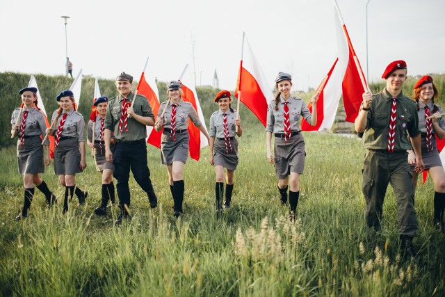 Harcerki i harcerze w całej Polsce organizują akcje patriotyczne