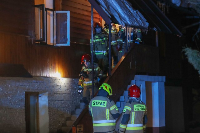 Pożar budynku przy ul. Marusarzówny w Zakopanem