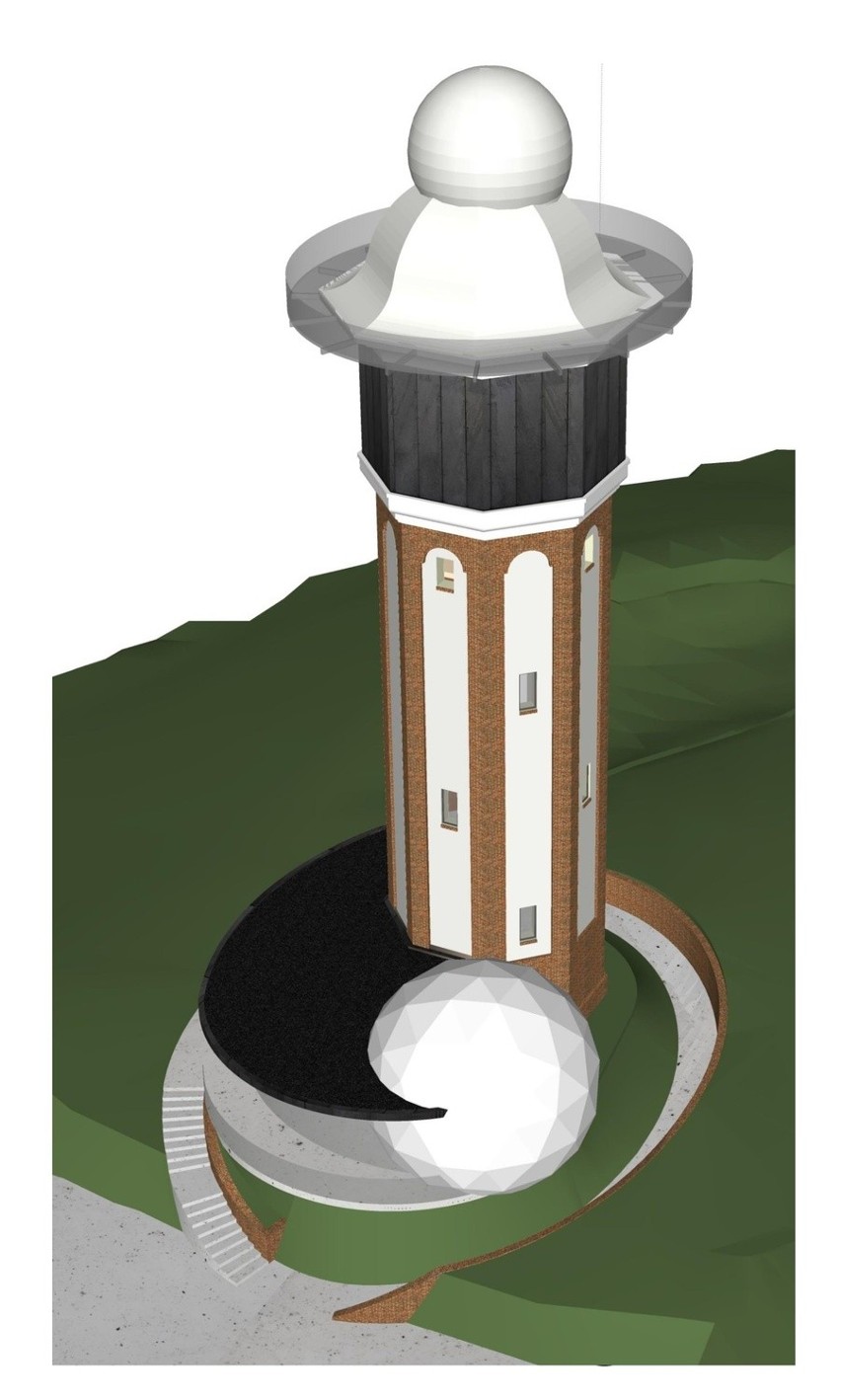 Wieża ciśnień w Szczecinku z teleskopem [zdjęcia]