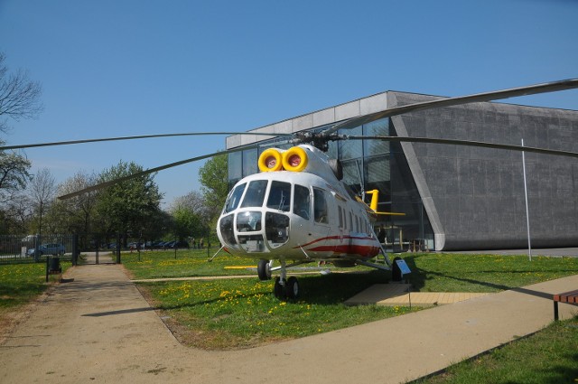 Papieski śmigłowiec w Muzeum Lotnictwa w Krakowie.