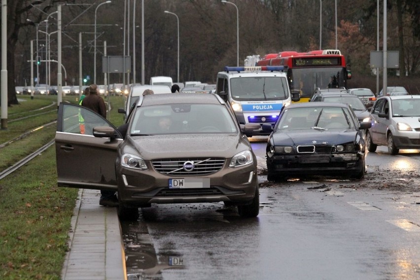 Wypadek na Kozanowie. Policja jest na miejscu