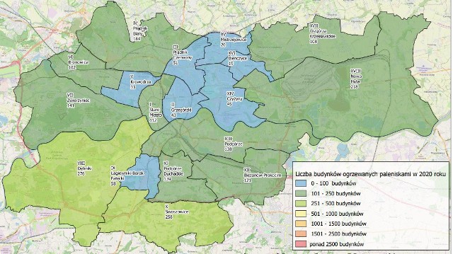 Zakończył się okres rozliczeń zeszłorocznych dotacji w ramach Programu Ograniczania Niskiej Emisji. Znamy zaktualizowaną liczbę pieców, które jeszcze pozostały w Krakowie. Jest ich około 2850 w ponad 2050 budynkach. Sprawdź, w których dzielnicach zostało najwięcej pieców węglowych.