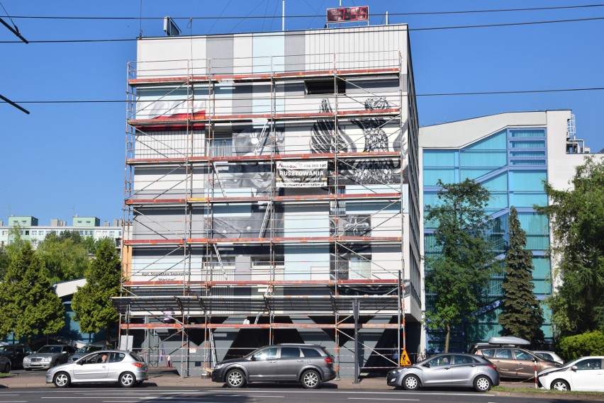 Patriotyczny mural na "Energetyku". Była tu kiedyś...