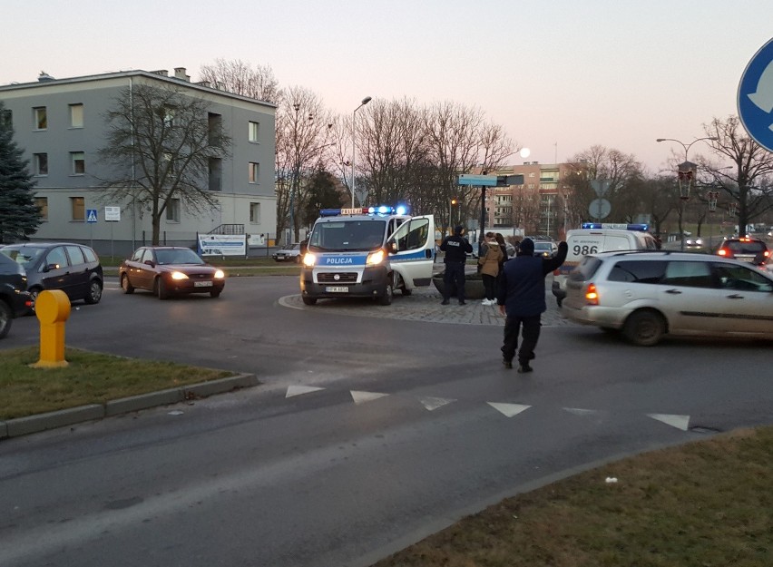 Potrącenie rowerzysty w Szczecinku (zdjęcia)