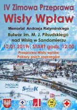 Zimowa Przeprawa Wisły Wpław po raz IV odbędzie się w Sandomierzu