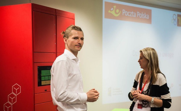 Prezentacja Pakomaticu podczas Demo Day Poczty Polskiej w sierpniu 2017 r.