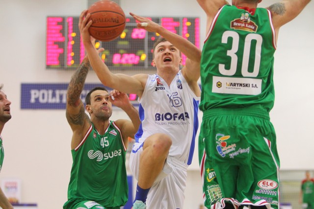 Damian Szymczak zdobył w niedzielę dla Biofarmu Basket 21 punktów