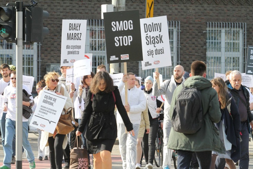 Biały marsz antysmogowy we Wrocławiu