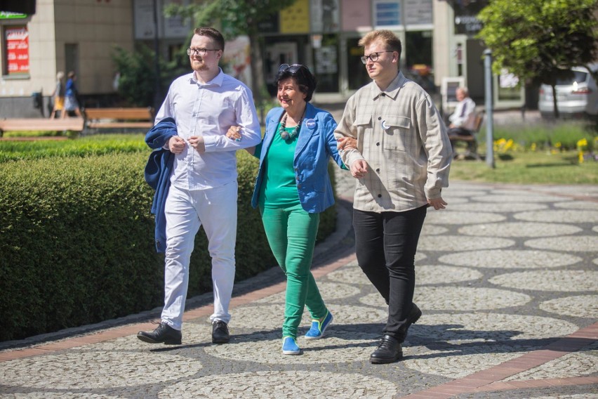 Kampania wyborcza Roberta Biedronia w Słupsku.