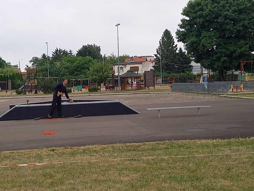 Odwiedziliśmy teren budowy skateparku w Golubiu-Dobrzyniu....