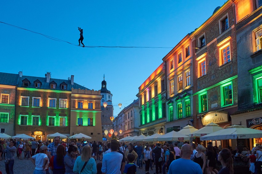 Stare Miasto w Lublinie podczas Carnavalu Sztukmistrzów 2017