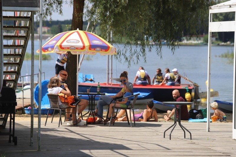 Słoneczna, leniwa sobota na Przystani Siewierz nad Zalewem...