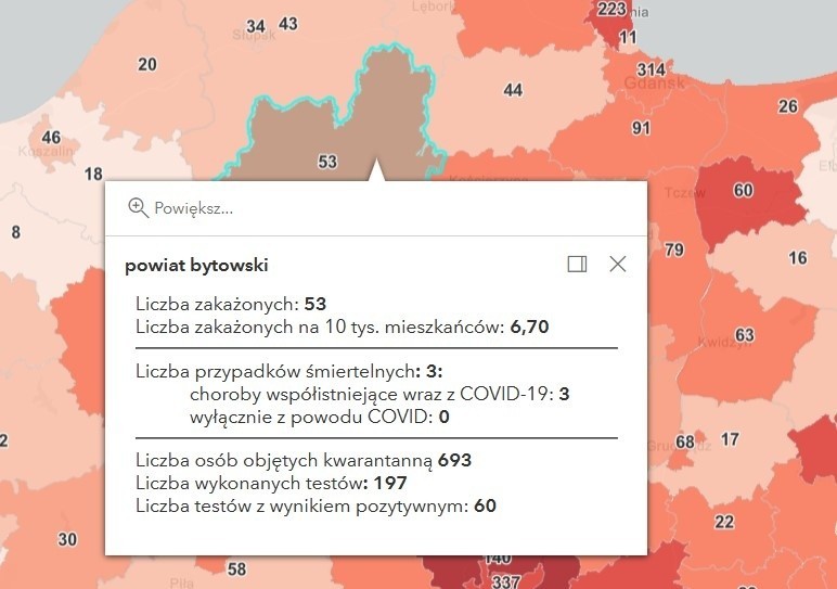 Zakażenia na Pomorzu 8.04.2021 r.