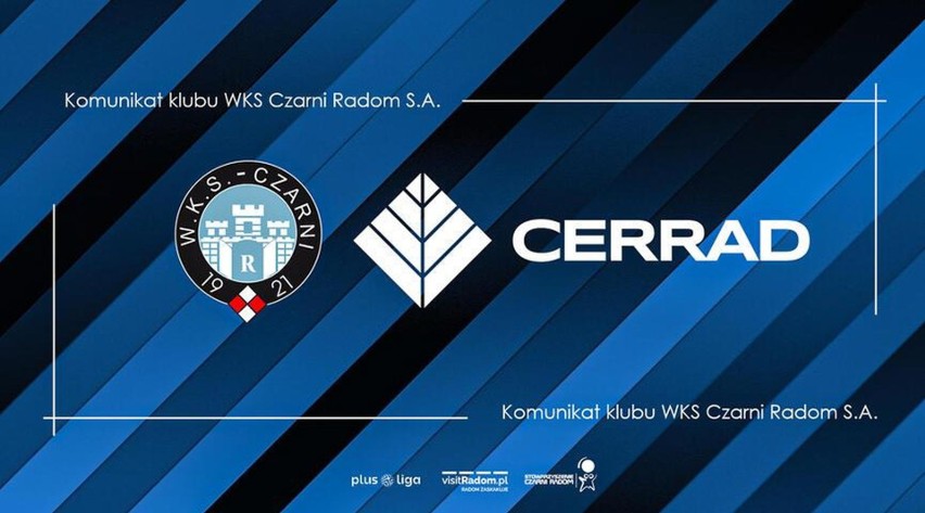 Firma Cerrad nie jest już sponsorem tytularnym Czarnych...