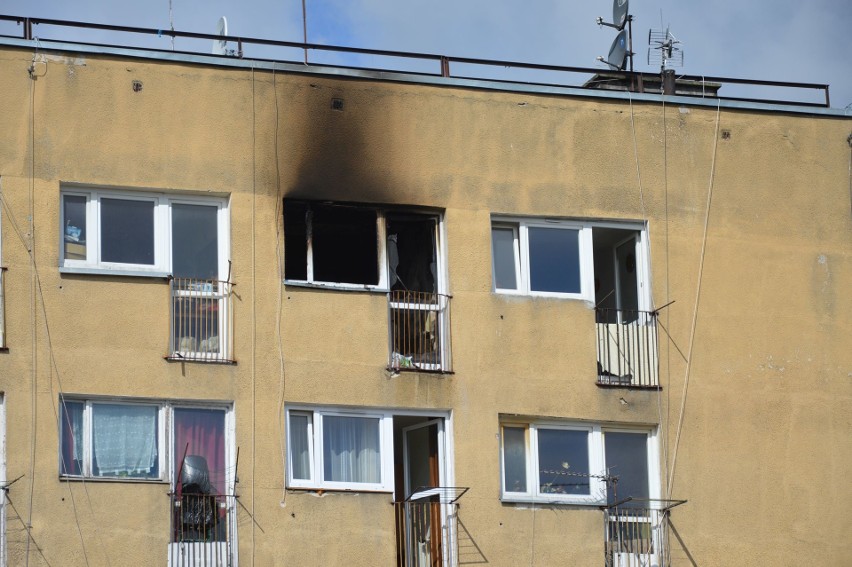 Pożar mieszkania przy ulicy Lechickiej....