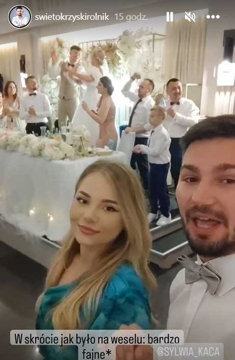Tomek Klimkowski pokazał filmik z wesela Ady i Michała z "Rolnik szuka żony". Piękna blondynka skradła show