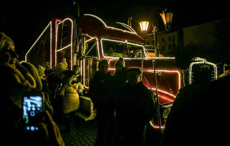 Świąteczne ciężarówki Coca-Coli w Gdańsku