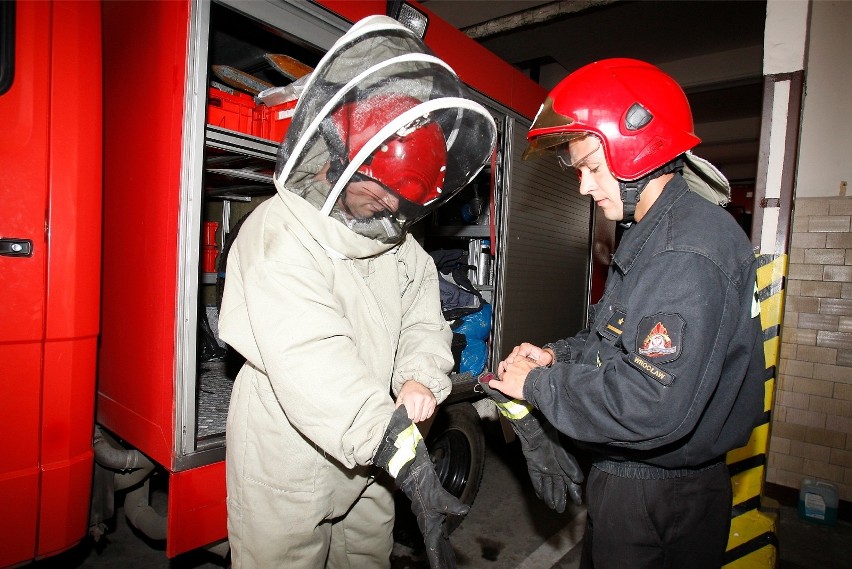 Pracowite przedpołudnie łódzkich strażaków. Pomagali opiekunce i usuwali gniazdo os