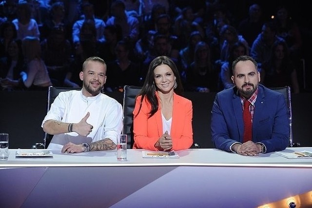 Michał Piróg, Kinga Rusin, Agustin Egurrola (fot. Cezary Piwowarski/TVN)