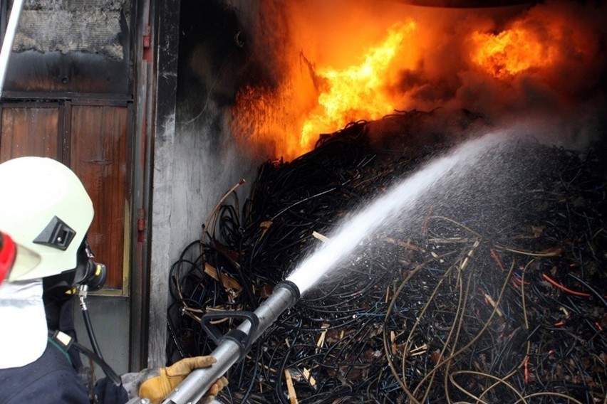 Tarnobrzeg: Pożar w Siarkopolu