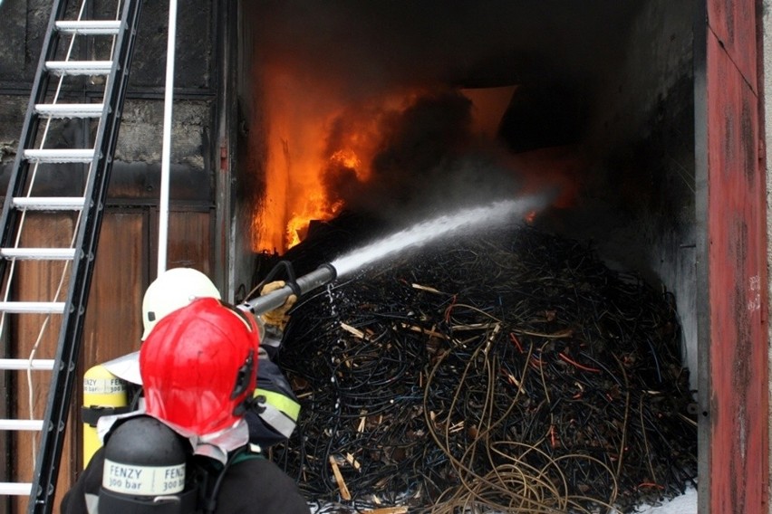 Tarnobrzeg: Pożar w Siarkopolu