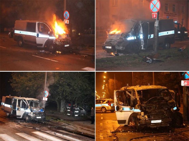 Wypadek radiowozu z taksówką na ul. Szczecińskiej