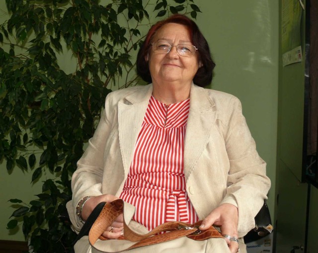Barbara Dymek, autora wiersza o macierzyństwie.