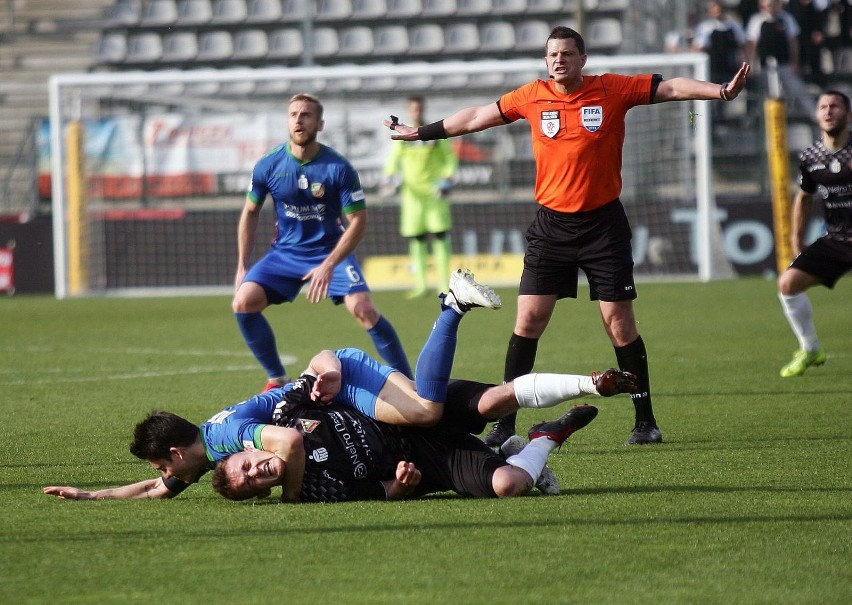 Miedź Legnica - Zagłębie Sosnowiec 0:2 Piłkarze Zagłębia...