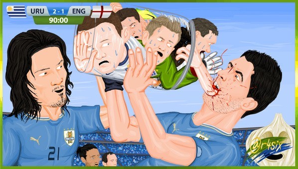 Memy po meczu Urugwaj - Anglia
