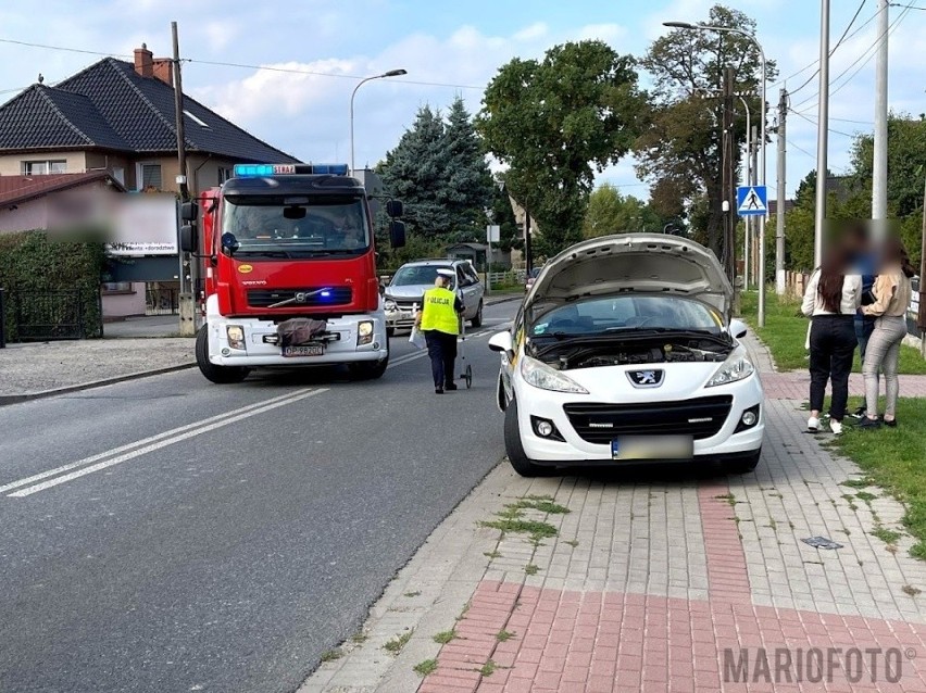 Wypadek przy ul. Partyzanckiej w Opolu.