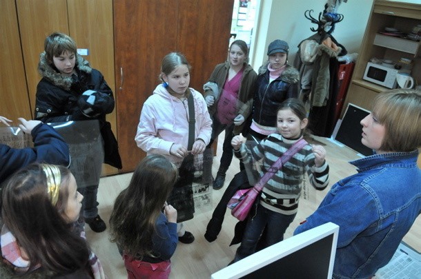 Dzieci z Nowogrodu Bobrz. odwiedziły redakcję