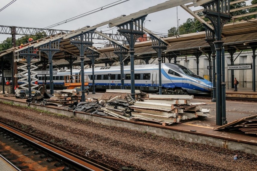 Ruszył remont peronów dalekobieżnych na stacji Gdańsk Główny [ZDJĘCIA]