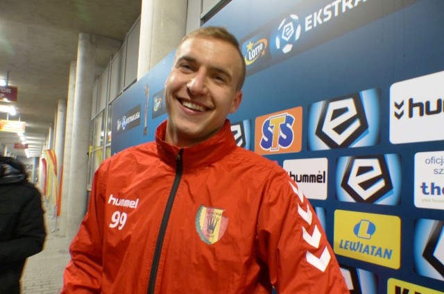 Bartosz Kwiecień po meczu z Wisłą był w bardzo dobrym nastroju.