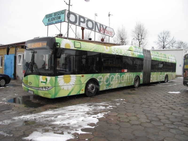 Pierwszy w Bialymstoku autobus z napedem hybrydowym.