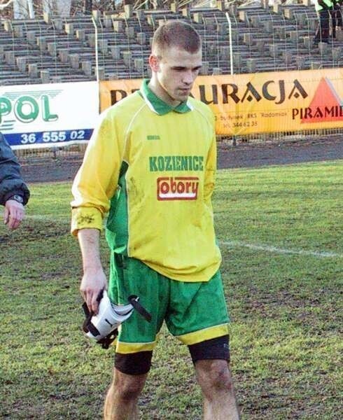 Mateusz Kocyk, strzelec drugiego gola dla Kozienic.