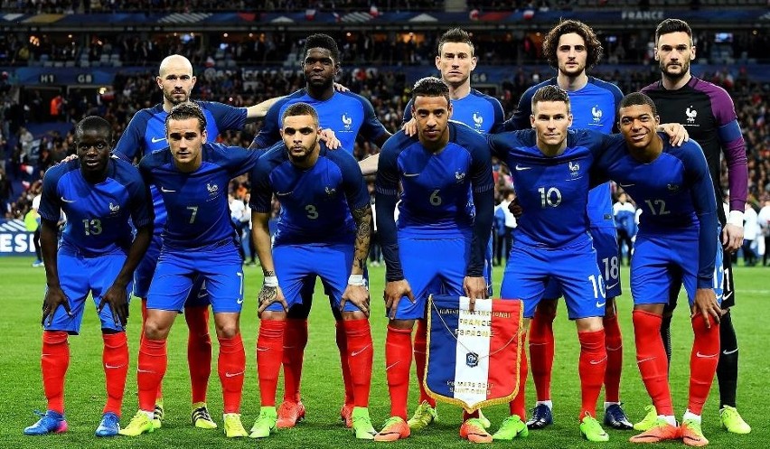Na zdjęciu: reprezentacja Francji. Mecz Francja - Peru...