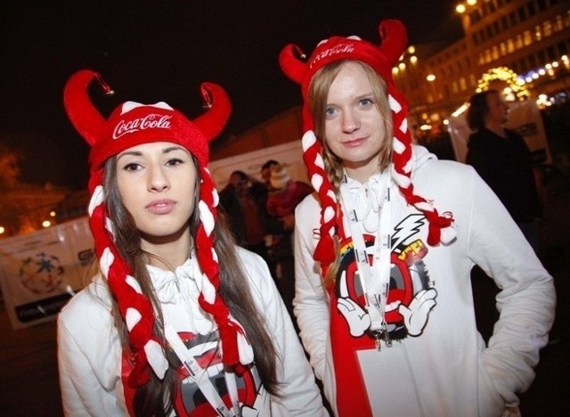 Impreza z okazji losowania grup Euro 2012 na poznańskim pl. Wolności