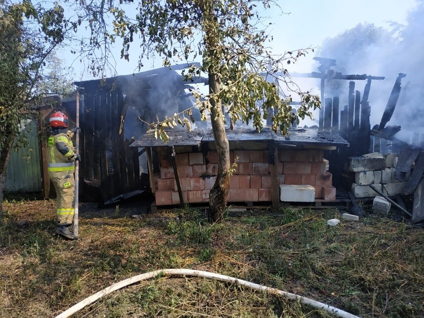 Olbrzymi pożar w okolicach Lublina. Straty są na poziomie kilkudziesięciu tysięcy. Zobacz