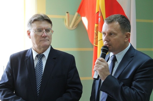 Wiesław Pusz z lewej
