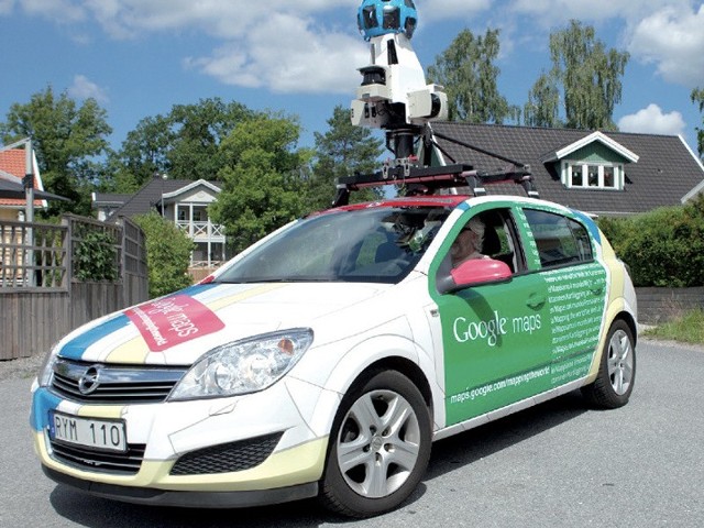 Samochód Street View, który fotografował m.in. Słupsk i Bytów.