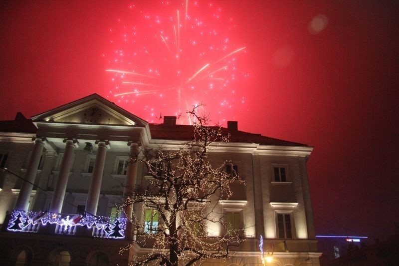 Sylwester na Rynku w Kielcach - Powitanie 2014 Rok