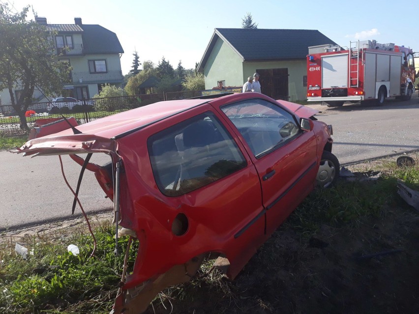 Zderzenie porsche z volkswagenem w Olszewie