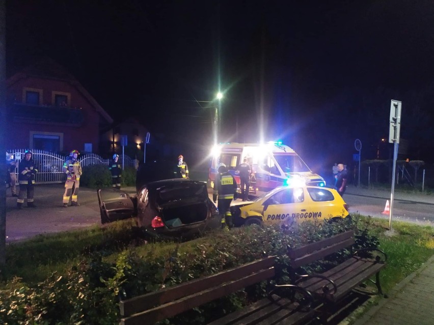 Wypadek w na pętli autobusowej w Piekarach w gminie Liszki