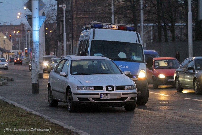 Pościg za pijanym kierowcą seata