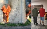 Pożar budynku mieszkalnego w Łasku. To było podpalenie. Sprawca zatrzymany ZDJĘCIA