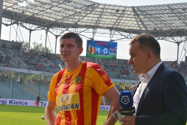 Pomocnik Jacek Kiełb miał powody do zadowolenia po meczu z Bruk-Betem.