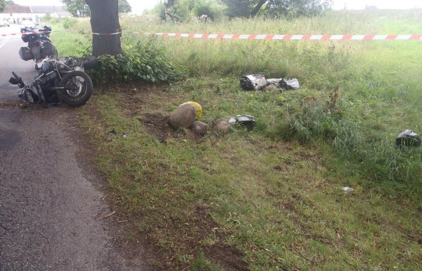 Śmiertelny wypadek motocyklisty koło Świdwina
