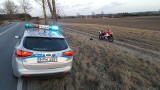 Wypadek motocyklisty koło Szczecinka