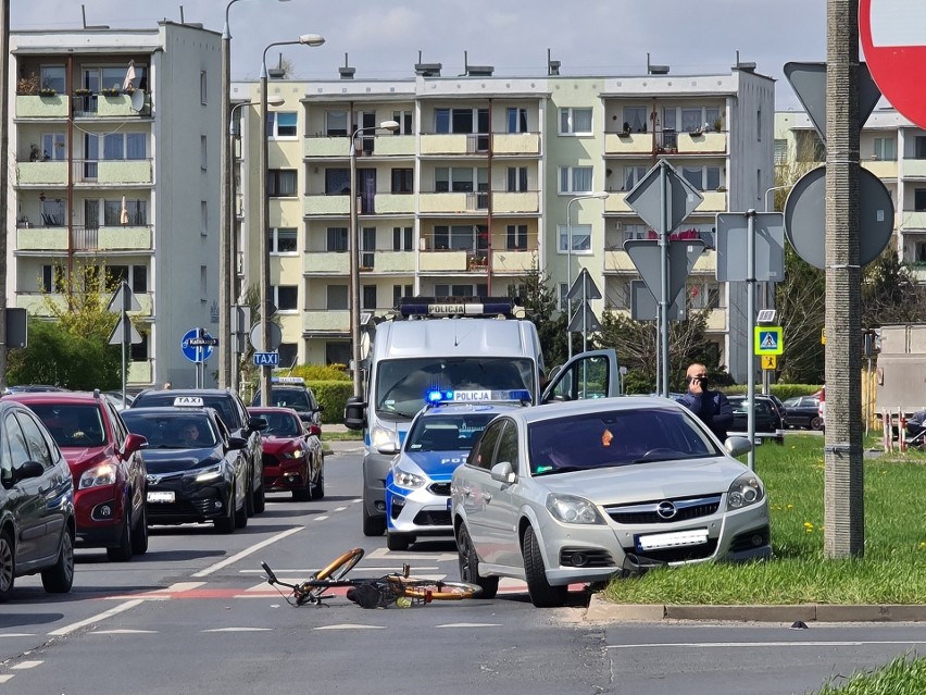 Potrącenie rowerzystki w Toruniu